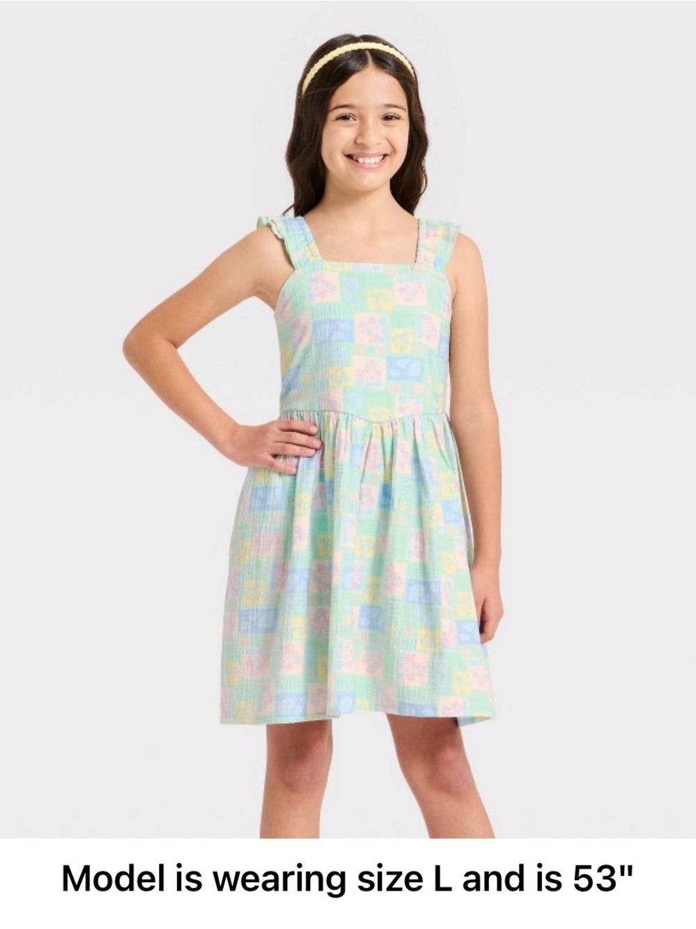 Disney Ariel & Flounder Pastel Patchwork Sundress - Mint, Pink, Blue